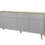 Tenzo 1678-612 Dot Designer Sideboard Holz, grau / eiche, 43 x 192 x 86 cm - 